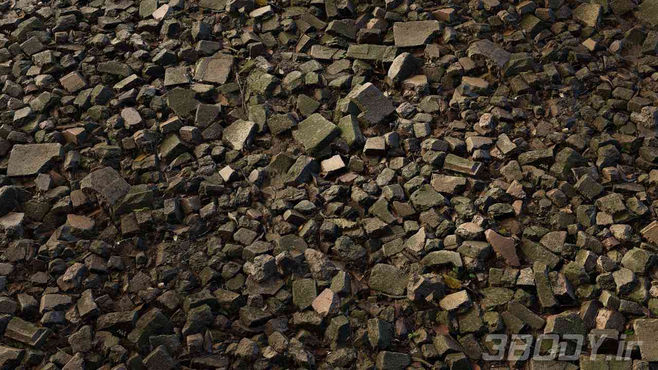 متریال سنگ کف ground stone عکس 1